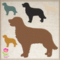 Golden Retriever Silhouette Machine Embroidery Design | Pet Dog Animal Embroidery Design | 4 Sizes (0580)