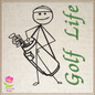 Golf Machine Embroidery Design, Golf Life Caddy Embroidery, Caddy Embroidery, Machine Embroidery Golf Player Embroidery, 8 Sizes (0287)
