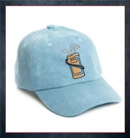 Golf Bag Machine Embroidery Design, Golf Club and Bag Design, Golf Sport Embroidery, Sport Equipment, 8 Sizes (0203)