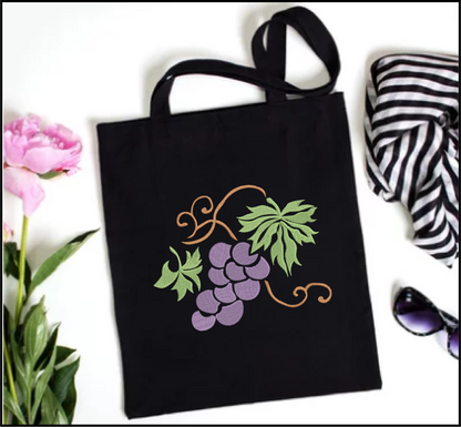 Bunch of Grapes Machine Embroidery Design | Vineyard Fruits Summer Embroidery | Grape Cluster Design | 8 Sizes (0958)