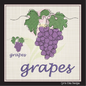 Bunch of Grapes Machine Embroidery Design | Summer Vineyard Fruit Embroidery | Grape Cluster Design | 8 Sizes (0959)