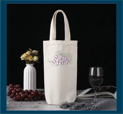 Bunch of Grapes Machine Embroidery Design | Summer Vineyard Fruit Design | Embroidered Grape Cluster | 8 Sizes (0960)