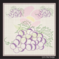 Bunch of Grapes Machine Embroidery Design | Summer Vineyard Fruit Design | Embroidered Grape Cluster | 8 Sizes (0960)