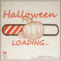 Halloween Pumpkin Loading Bar Machine Embroidery Design – Spooky Holiday Progress Bar – 6 Sizes (0255)