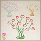 Heart Tree Machine Embroidery Design – Valentine’s Day, Blooming Hearts, Floral Garden Design – 6 Sizes (0410)