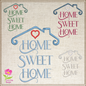 Home Sweet Home Machine Embroidery Design, Vintage Saying Embroidery Design, Home Quote Pattern, 6 Sizes (0411)