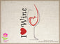 I Love Wine Machine Embroidery Design | Wine Lover Embroidery Pattern | Wine Glass & Heart Stitch Design | 10 Sizes (0627)