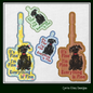 I'm Fine Dog ITH Key Fob Machine Embroidery Design | Everything Is Fine Neurotic Dog In-The-Hoop Project (1432)