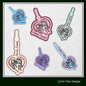 Chinese Crested ITH Key Fob Machine Embroidery Design | In The Hoop Dog Lover Key Tag Project (1569)