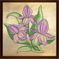 Iris Machine Embroidery Design, Iris Flower Design, Pink and Lilac Garden Flowers Embroidery, 6 Sizes. (0318)