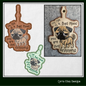 Grumpy Dog ITH Key Fob Machine Embroidery Design | Funny Dog Saying In The Hoop Project (1310)