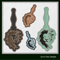 Lion ITH Key Fob Machine Embroidery Design | Lion Head In-The-Hoop Key Tag Project | Animal Embroidery 1284