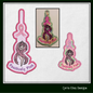 Positively Pink ITH Key Fob Machine Embroidery Design | Breast Cancer Awareness In The Hoop Key Tag (1294)