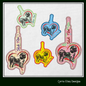 Shih Tzu ITH Key Fob Machine Embroidery Design | Dog Lover In The Hoop Key Tag Project (1565)