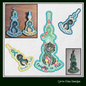 Terrific In Teal ITH Key Fob Machine Embroidery Design | Ovarian Cancer Awareness In The Hoop Key Tag (1295)