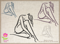 Lady Pose Machine Embroidery Design – Elegant Fine Art Nude Woman Stitch Pattern, 8 Sizes (0478)