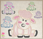 Little Lamb Machine Embroidery Design – Children’s Animal Pattern for Nursery & Baby Décor, 6 Sizes (0528)