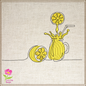 Lemonade Machine Embroidery Line Art Design – Summer Lemon Fruit Pattern, Refreshing Citrus Embroidery, Sour & Tart Design, 10 Sizes (0457)