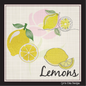 Lemon Machine Embroidery Design Bundle | Summer Citrus Fruit Digital Embroidery | 3 Designs, 8 Sizes Each (0975)