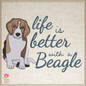 Beagle Machine Embroidery Design | Life is Better with a Beagle Quote | Dog Lover Embroidery | 6 Sizes (0789)