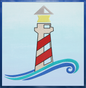 Lighthouse Machine Embroidery Design – Coastal Island Seaside Landscape – 10 Sizes (0282)