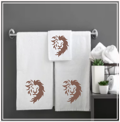 Lion Head Silhouette Machine Embroidery Design – Bold Animal Logo, Large Cat Embroidery Pattern, 6 Sizes (0532)