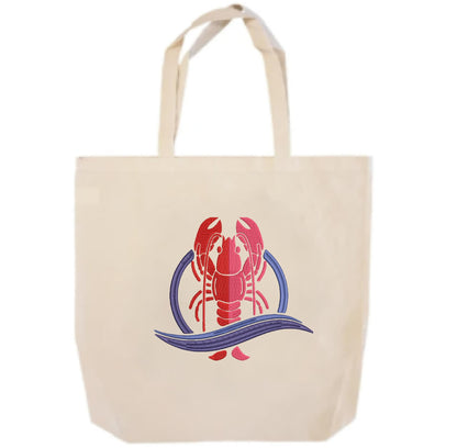 Lobster Machine Embroidery Design – Red Lobster Design – Bib or Kitchen Embroidery – 10 Sizes (0206)