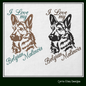 I Love My Belgian Malinois Dog Machine Embroidery Design – Rescue Animal & Pet Lover Pattern – 6 Sizes (1542)
