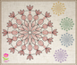 Mandala Machine Embroidery Design – Intricate Lace Floral Pattern, Spiritual Line Art Embroidery, 6 Sizes (0669)