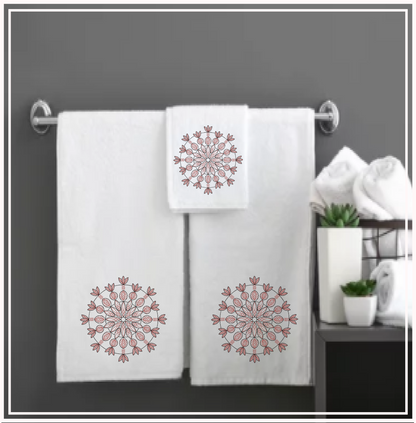 Mandala Machine Embroidery Design – Intricate Lace Floral Pattern, Spiritual Line Art Embroidery, 6 Sizes (0566)