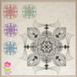 Mandala Block Machine Embroidery Design | Pattern Swirls Embroidery | Mandala Line Art | Spiritual Design | 6 Sizes (0683)