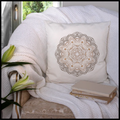 Mandala Lace Machine Embroidery Design | Pattern Swirls Embroidery | Mandala Line Art | Spiritual Design | 6 Sizes (0684)
