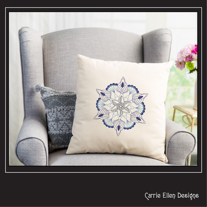 Mandala Embroidery Design | Lace Mandala Machine Embroidery Design | Design Element (0685)