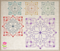Mandala Block Embroidery Design – Pattern Swirls Line Art – Spiritual Machine Embroidery File, 6 Sizes (0677)