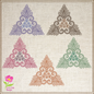 Mandala Triquetra Embroidery Design – Swirl Pattern Line Art – Spiritual Machine Embroidery File, 6 Sizes (0676)