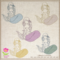 Mermaid Machine Embroidery Design, Artistic Mermaid Silhouette, Sea Life Marine Machine Embroidery Design, Coastal Beach, 6 Sizes (0270)