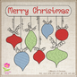 Christmas Machine Embroidery Design, Christmas Ornament Design, Christmas Decoration, Merry Christmas Embroidery Design, 6 Sizes (0243)