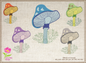 Mushroom Embroidery Design. Mushroom Machine Embroidery Pattern, Wild Mushroom Embroidery, 10 Sizes (0247)