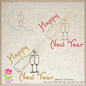 Happy New Year Machine Embroidery Design – Champagne Celebration Pattern – 6 Sizes (0244)