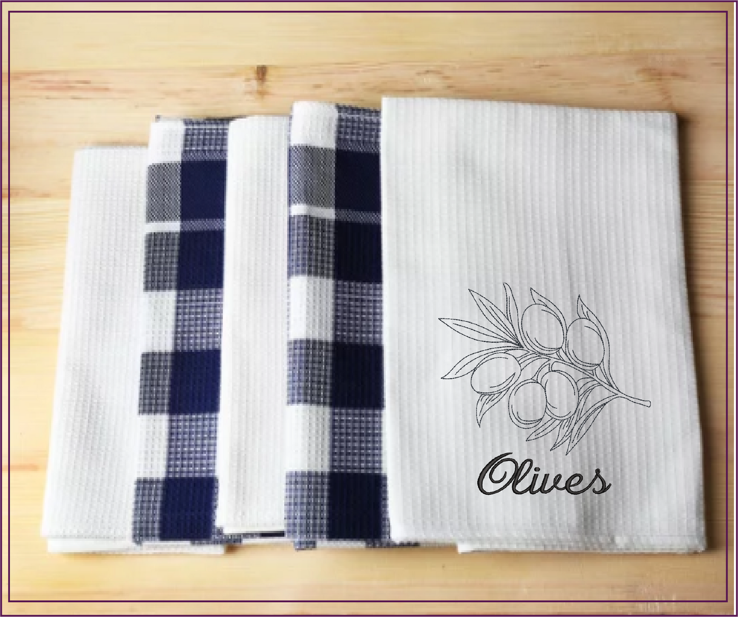 Olives Machine Embroidery Design | Olive Branch Outline Sketch | Orchard Fruits Embroidery | 8 Sizes (0984)