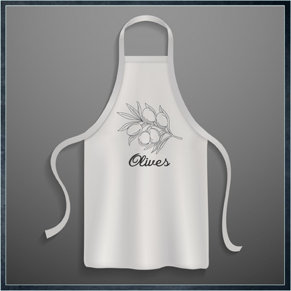 Olives Machine Embroidery Design | Olive Branch Outline Sketch | Orchard Fruits Embroidery | 8 Sizes (0984)