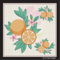 Oranges Machine Embroidery Design | Summer Citrus Fruit Artistic Drawing | Fruit and Vegetables Embroidery | 8 Sizes (0954)
