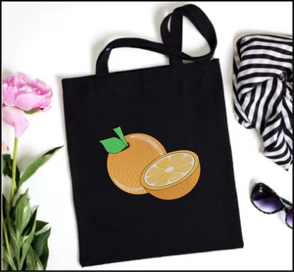 Oranges Machine Embroidery Design | Summer Citrus Fruit Line Art | Fruit and Vegetables Embroidery Pattern | 6 Sizes (0955)