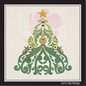 Christmas Embroidery Design – Paisley Christmas Tree Machine Embroidery Pattern – Holiday Design in 6 Sizes (1190)