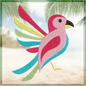 Parrot Machine Embroidery Design, Bird Embroidery Design, Tropical Jungle Bird Embroidery Design, Machine Embroidery Design, 8 Sizes (0113)