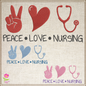 Peace Love Nursing Machine Embroidery Design | Nurse Support Embroidery | Nursing Sayings & Quotes | 6 Sizes (0751)