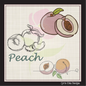 Fresh Peaches Machine Embroidery Design Bundle | Summer Fruit Embroidery | Orchard Fruits Design | 3 Designs, 8 Sizes Each (0966)
