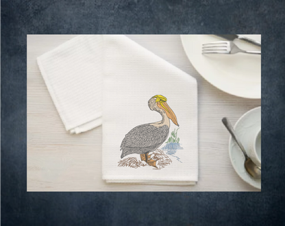 Pelican Machine Embroidery Design – Custom Audubon Bird Pattern, Instant Download, 10 Sizes (0613)