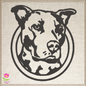 Pitbull Machine Embroidery Design Profile – American Pit Bull Terrier Dog Design, 10 Sizes (0513)