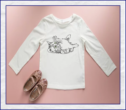 Playful Kitten Machine Embroidery Design, Cat Lover Embroidery Designs, Rub my Belly Kitten, 8 Sizes (0339)
